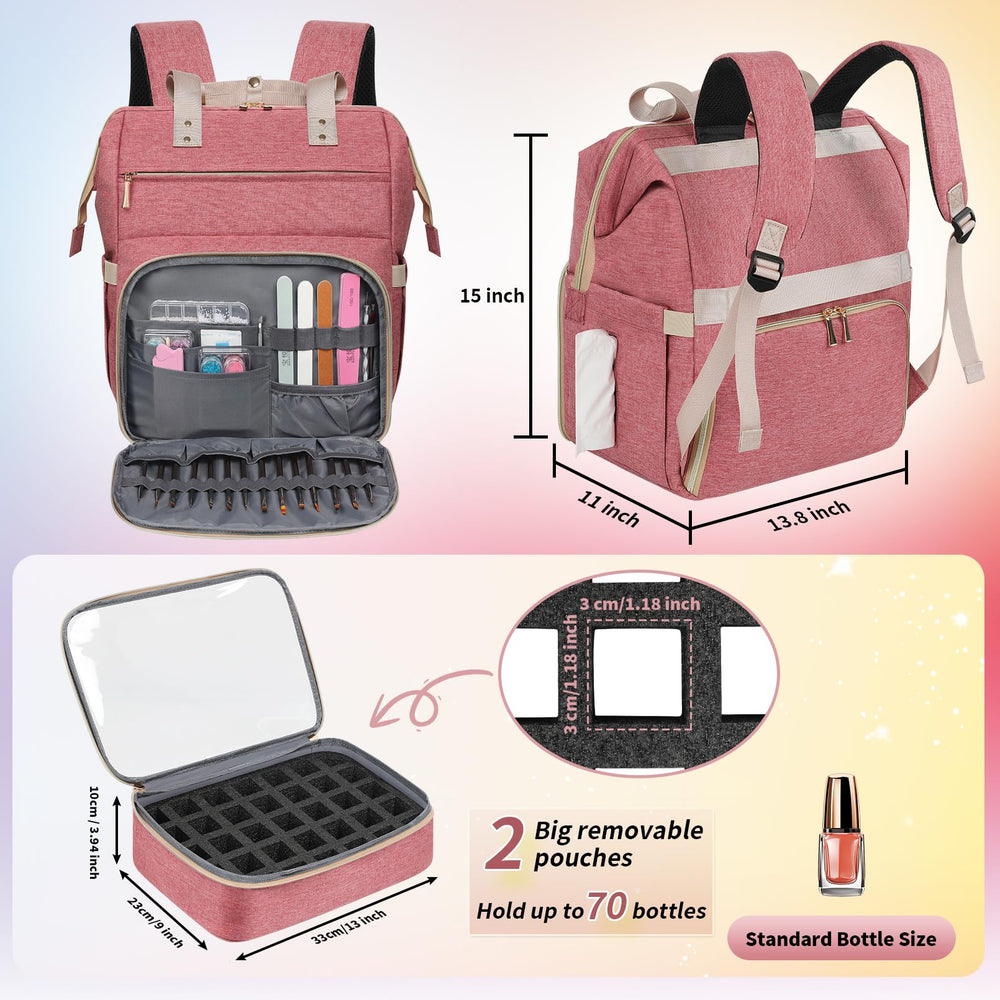 LTINVECK bolsillos externos para accesorios y consumibles sin derrames