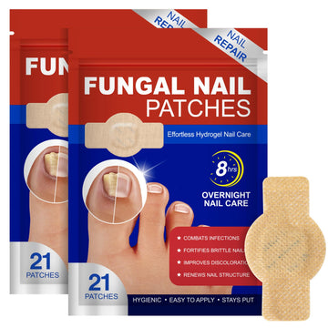 LTQXGT Fungal Nail Patches 2Pack on toenail for repair and smoother appearance