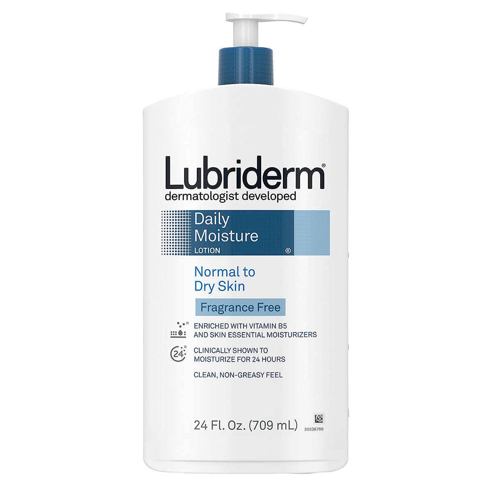 Lubriderm sans parfum: nourrir la peau après la douche pour une impression de douceur.