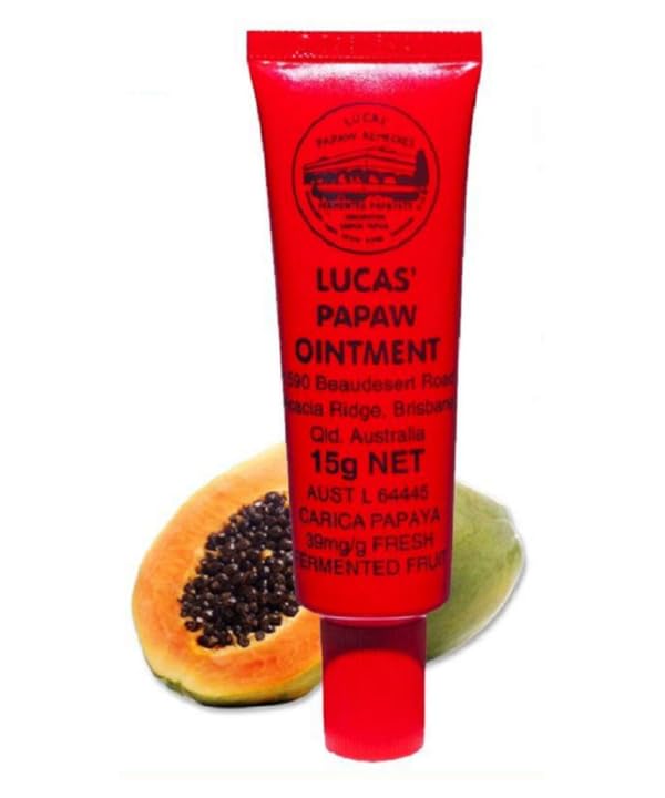 Uso diario con Lucas Papaw para labios y piel expuesta