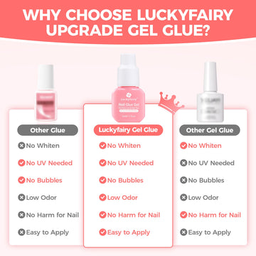 Luckyfairy acabado profesional: manicura duradera con aspecto de salón.