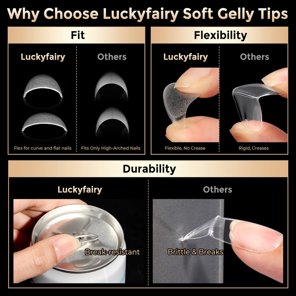 Luckyfairy aplicación fácil en casa para manicura.