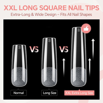 Luckyfairy Uñas Tip frente fuerte y duradera para adherencia sólida.