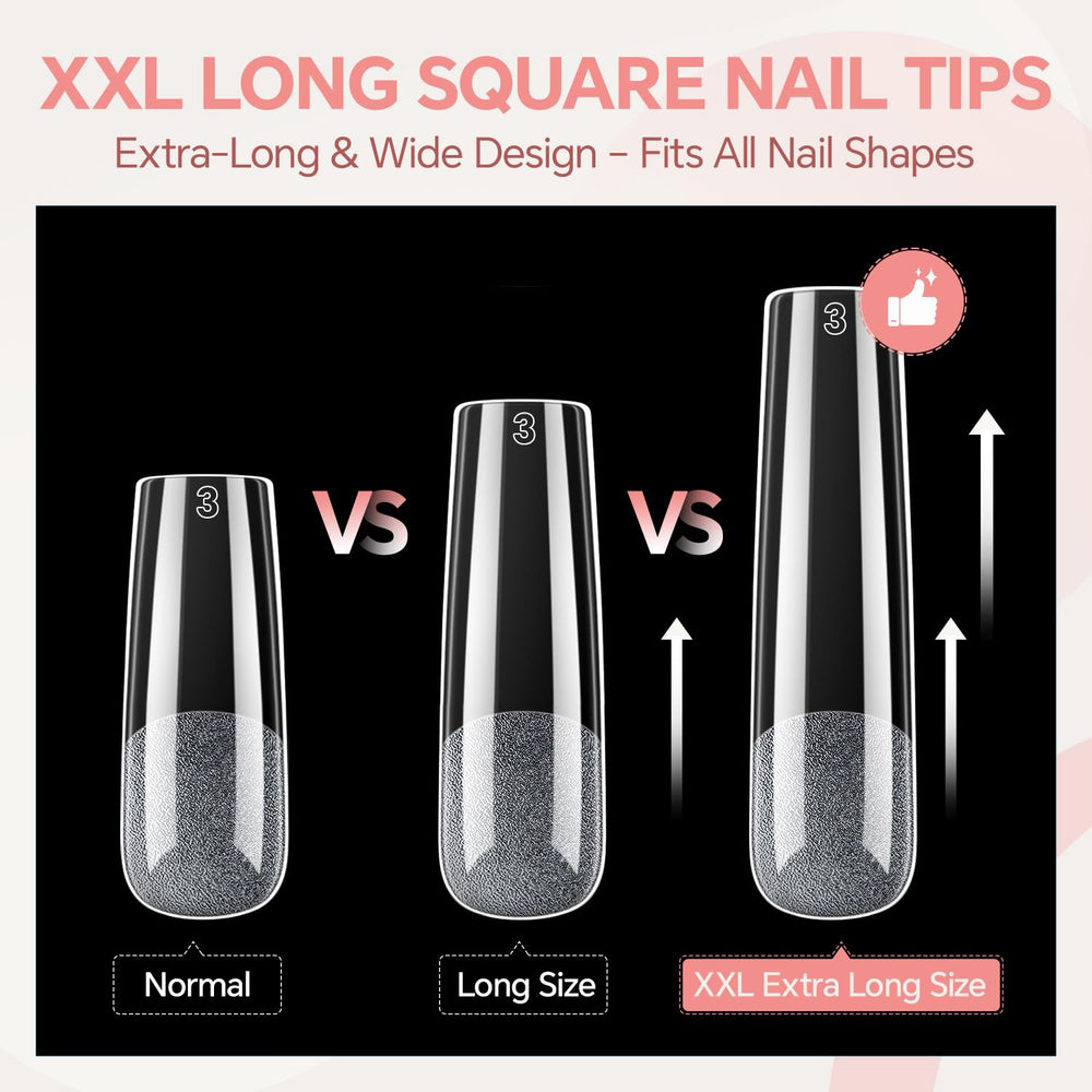 Luckyfairy Uñas Tip frente fuerte y duradera para adherencia sólida.