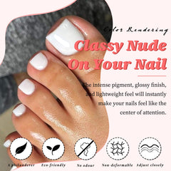 LuckForever adhesivos para uñas de los pies, fijación sencilla y limpia.