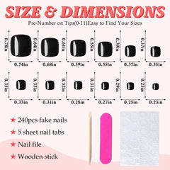 Caja organizadora LuckForever para uñas postizas de pies