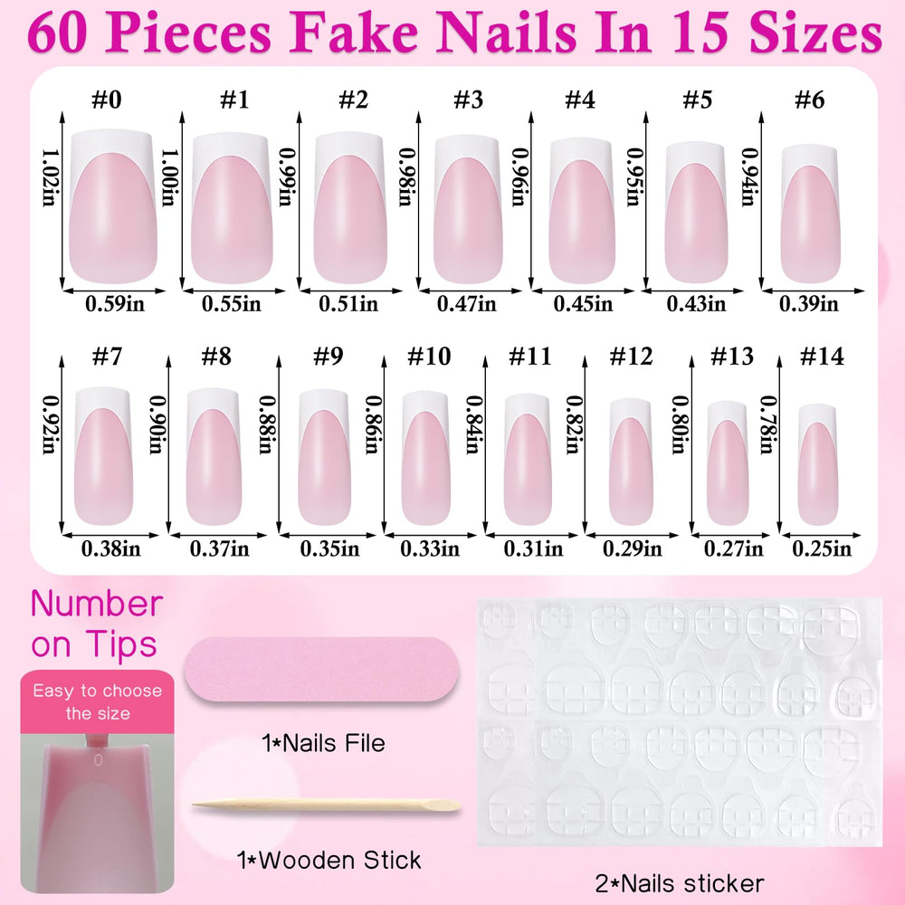 LuckForever kit completo de uñas prensadas para manos y pies, fácil de aplicar