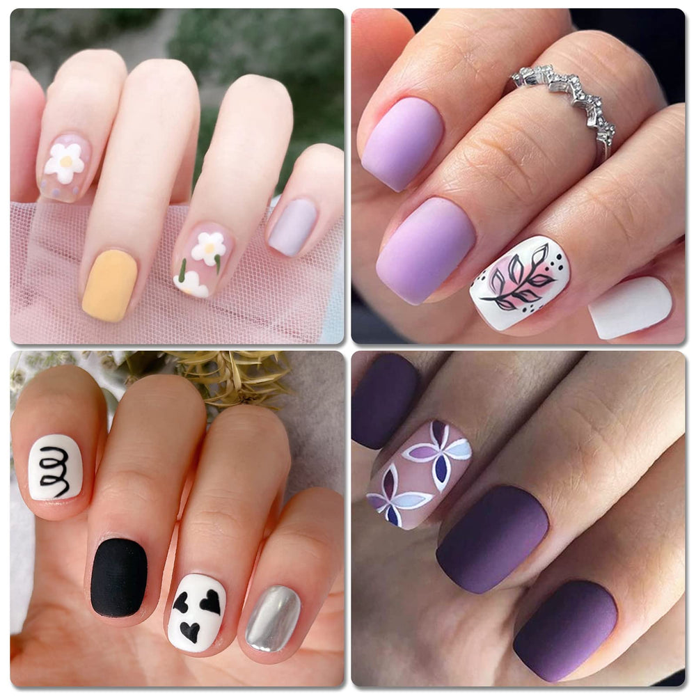 LuckForever material ABS resistente, uñas postizas duraderas para uso diario.