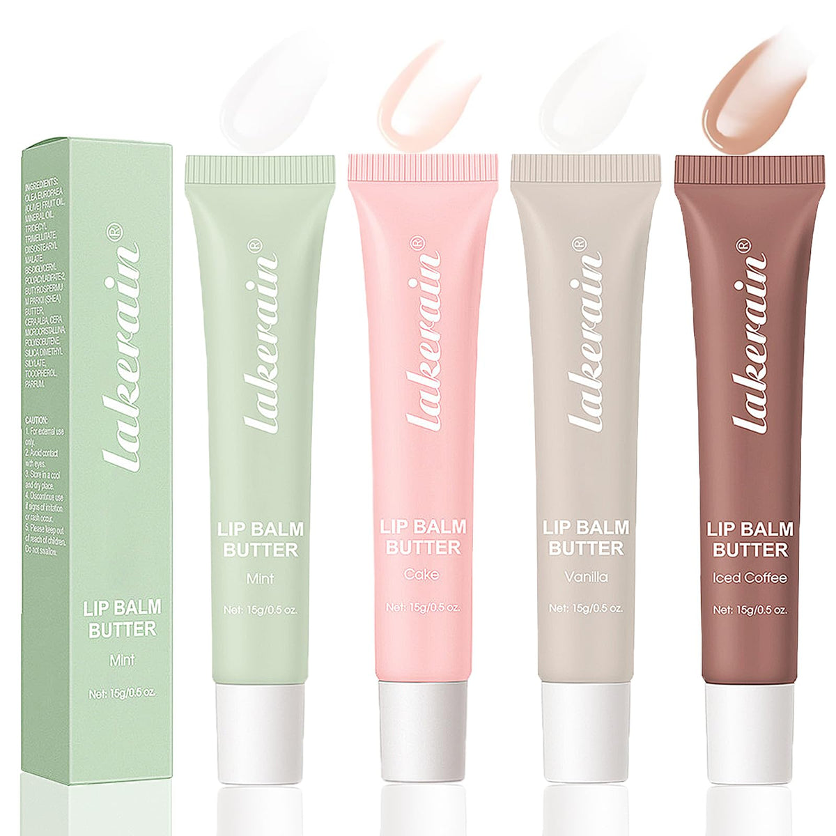 LuckNest bálsamo labial 4 colores hidratación suave