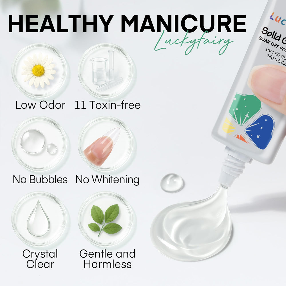 Luckyfairy ingrediente de bajo olor mejora la experiencia de manicura