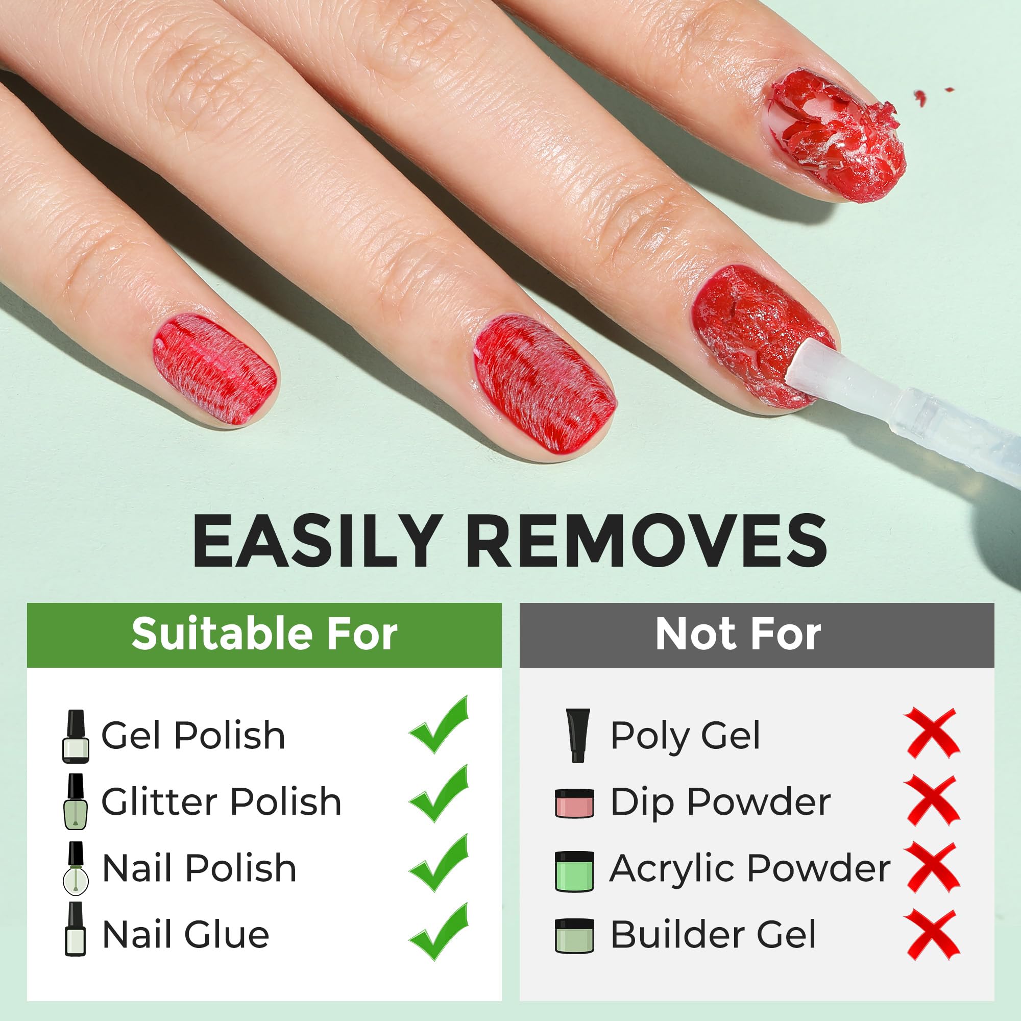 Kit de remoción de gel Luckyfairy completo para uñas