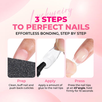 Luckyfairy multiusos para uñas prensadas, tips y arte.