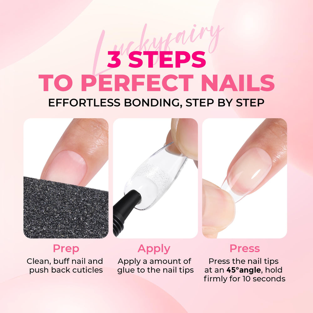 Luckyfairy multiusos para uñas prensadas, tips y arte.