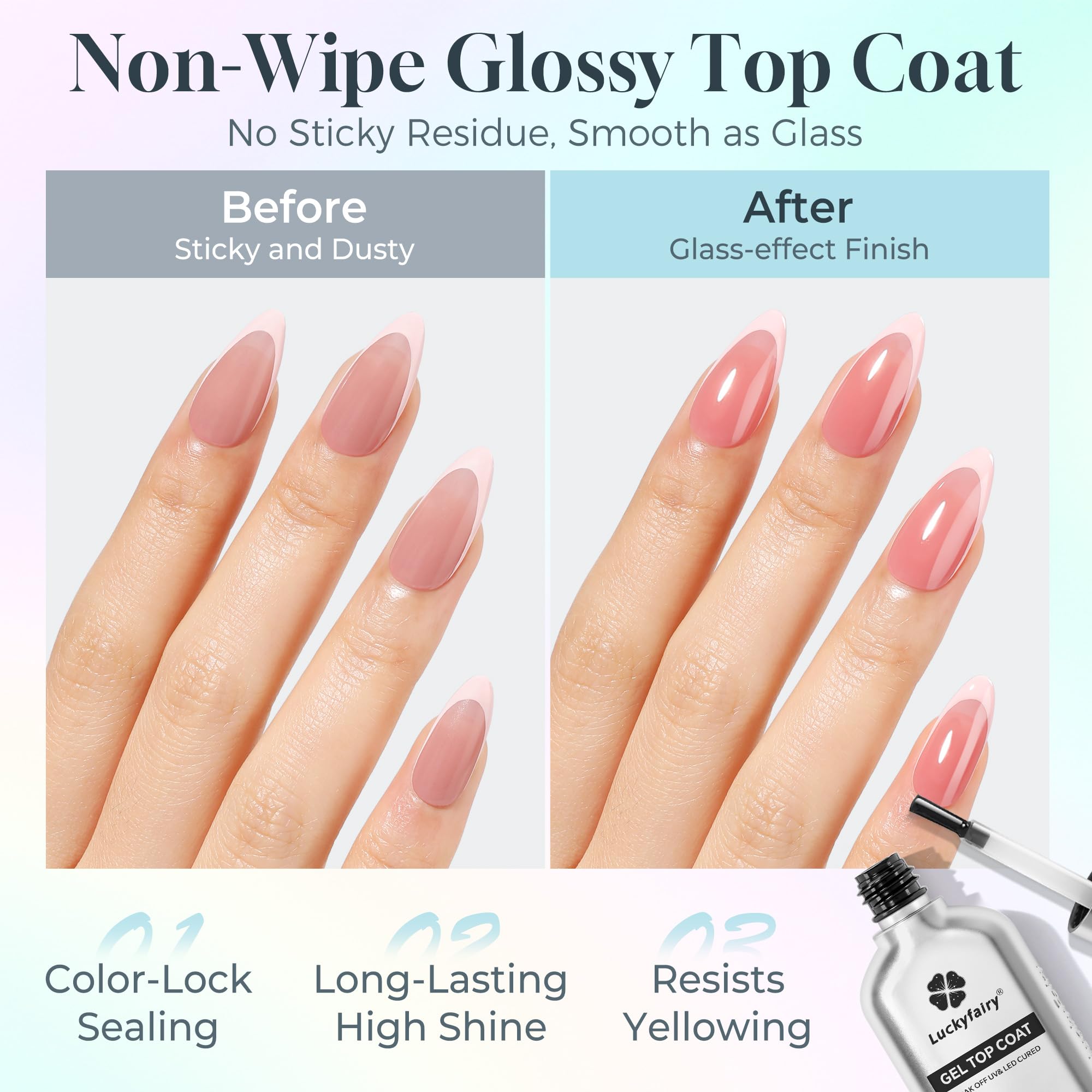 Luckyfairy protección de uñas con gel de caucho para mayor resistencia