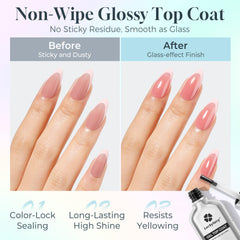 Luckyfairy protección de uñas con gel de caucho para mayor resistencia