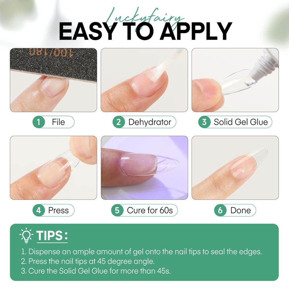 Luckyfairy retiro suave que cuida uñas naturales
