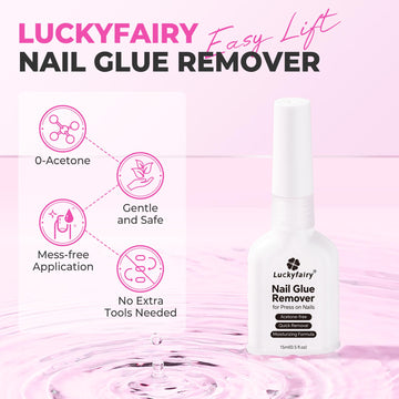 Luckyfairy seguro para la piel, evita irritaciones durante la retirada.