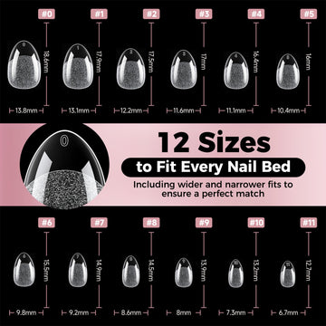 Luckyfairy tips de uñas claras, acabado mate para estilo elegante.