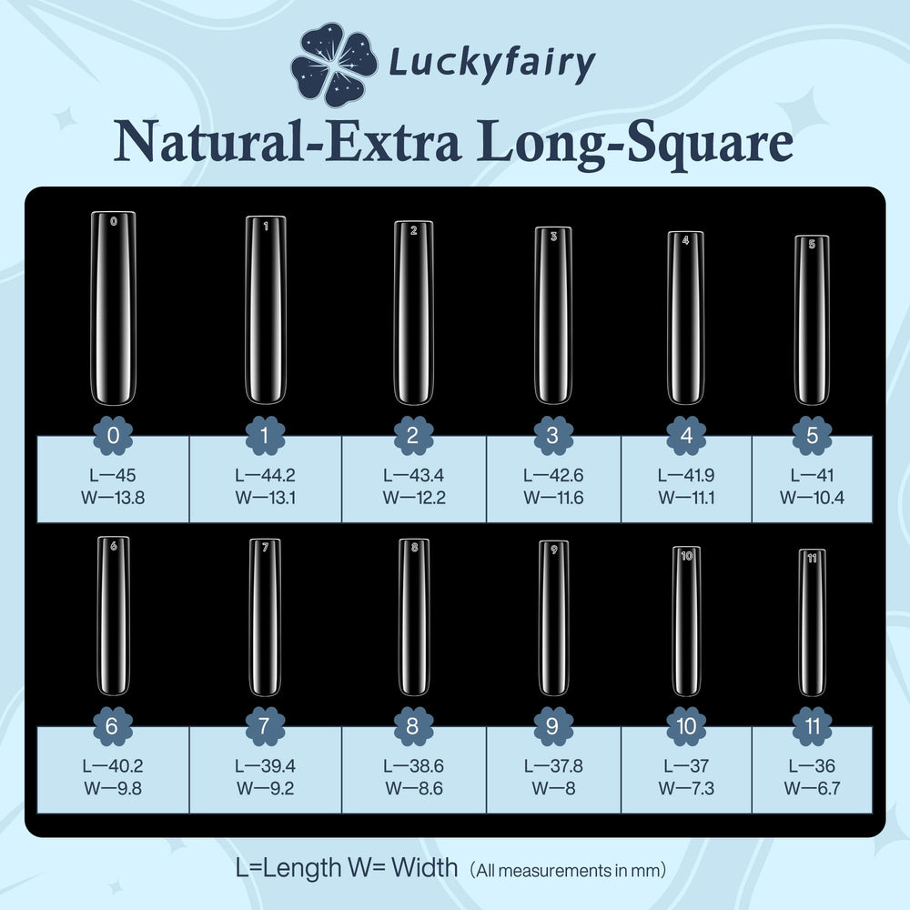Luckyfairy puntas para arte de uñas, ideales para diseños creativos en casa.