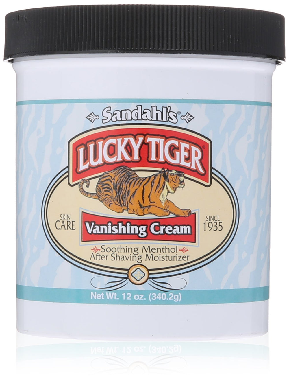 Lucky Tiger crema desvanecedora en bote, sensación de enfriamiento tras el afeitado