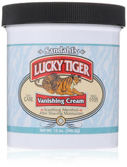 Lucky Tiger crema desvanecedora en bote, sensación de enfriamiento tras el afeitado