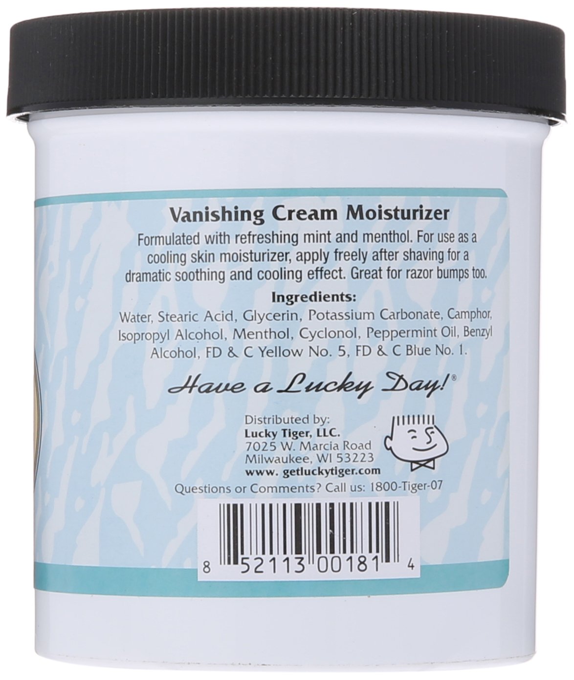 Crema Lucky Tiger, uso diario tras afeitado, confort y frescura
