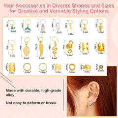 Lucomb: cuentas y dijes para trenzas en oro y plata, personalización creativa