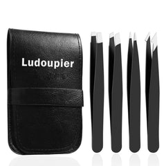 Pinzas LUDOUPIER conjunto 4 piezas con estuche para precisión diaria
