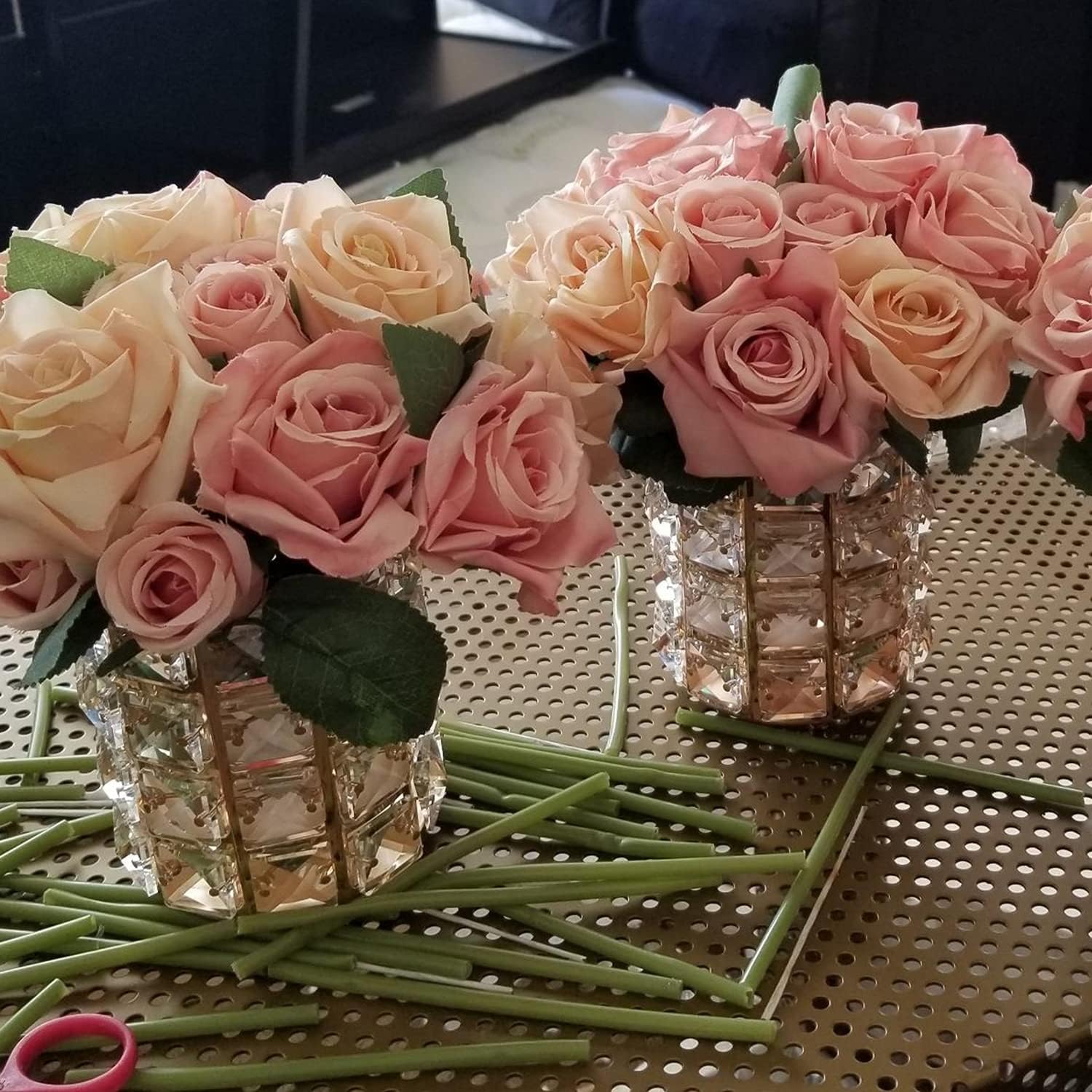 LUGUNU cristal grueso y borde dorado, duradero y decorativo