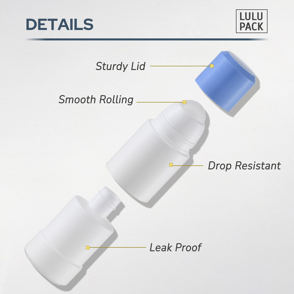 Lulupack botella roller desodorante 75ml, ideal para retoques en viaje