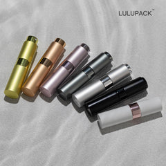 Lulupack caja aluminio elegante 8ml: estuche seguro para viaje.