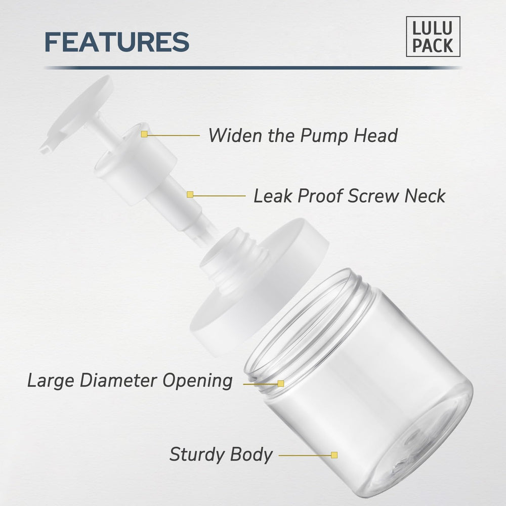 Bomba ergonómica de Lulupack para un dispensado suave y cómodo.