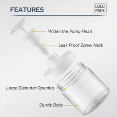 Bomba ergonómica de Lulupack para un dispensado suave y cómodo.