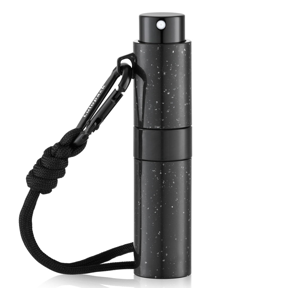 Frasco de perfume de viaje Lulupack con atomizador recargable para llevar.
