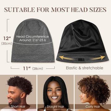 Protección para distintos tipos de cabello con gorro de seda LULUSILK.