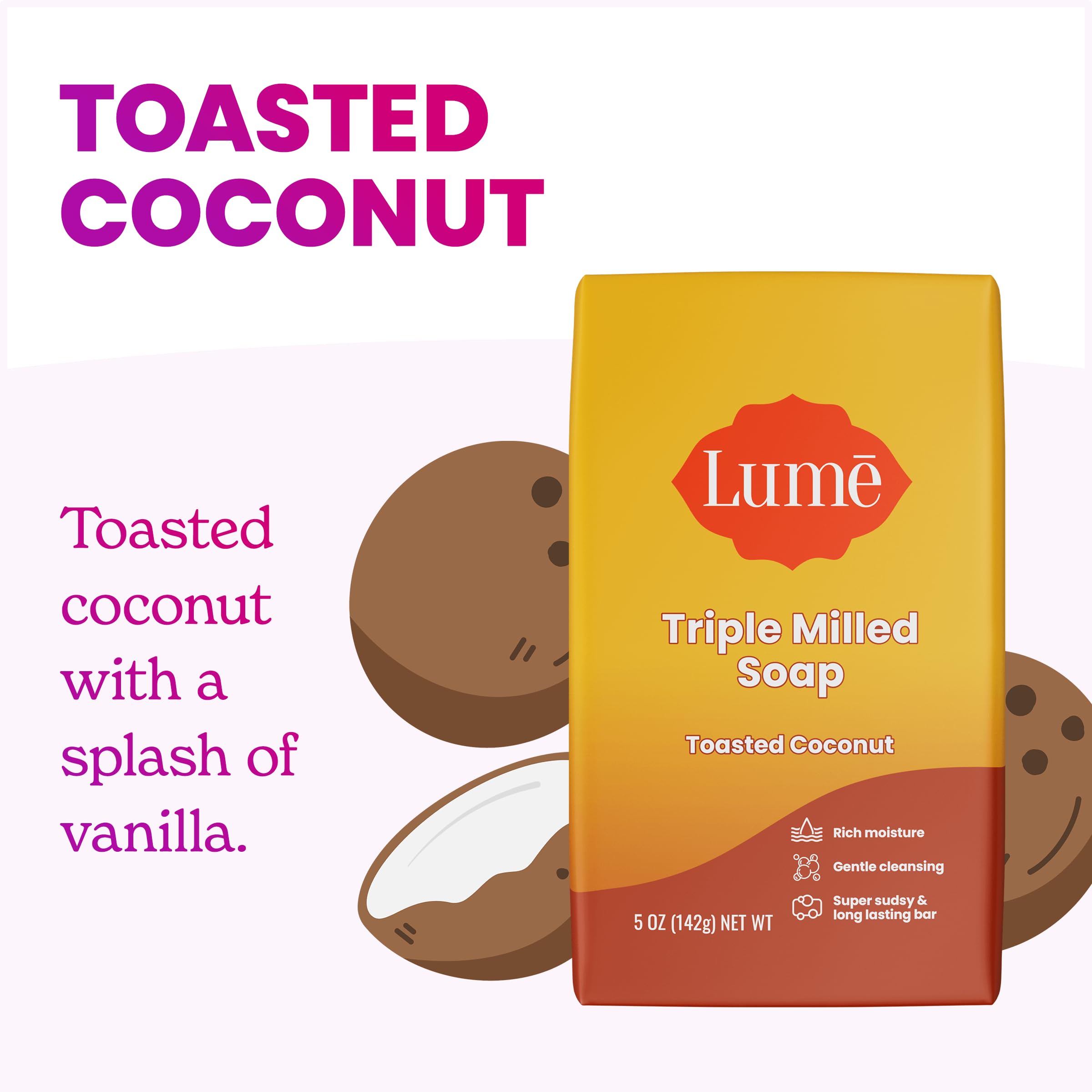 Aplicación del desodorante Lume en barra suave para uso diario.