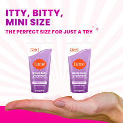 Aplicación suave de desodorante Lume mini tubo para frescura discreta.