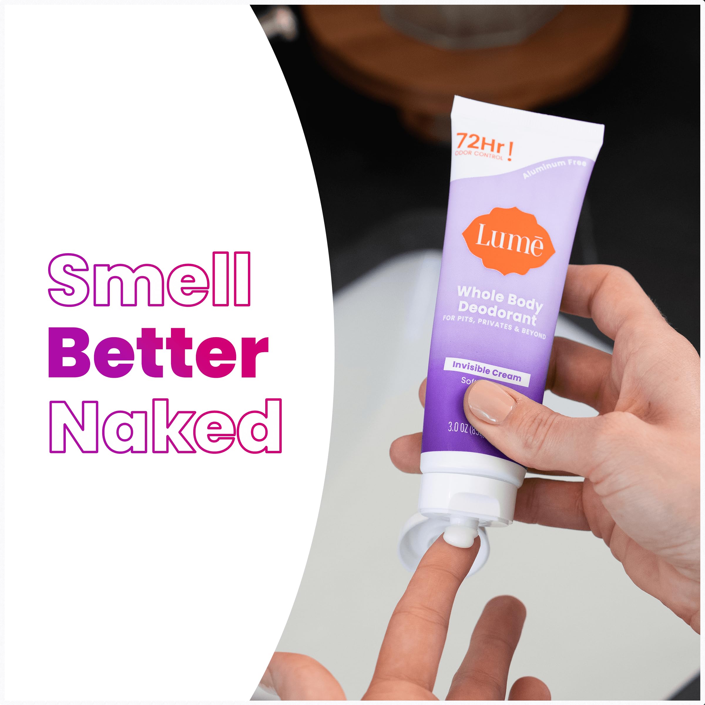Aroma suave tipo polvo de Lume para uso discreto