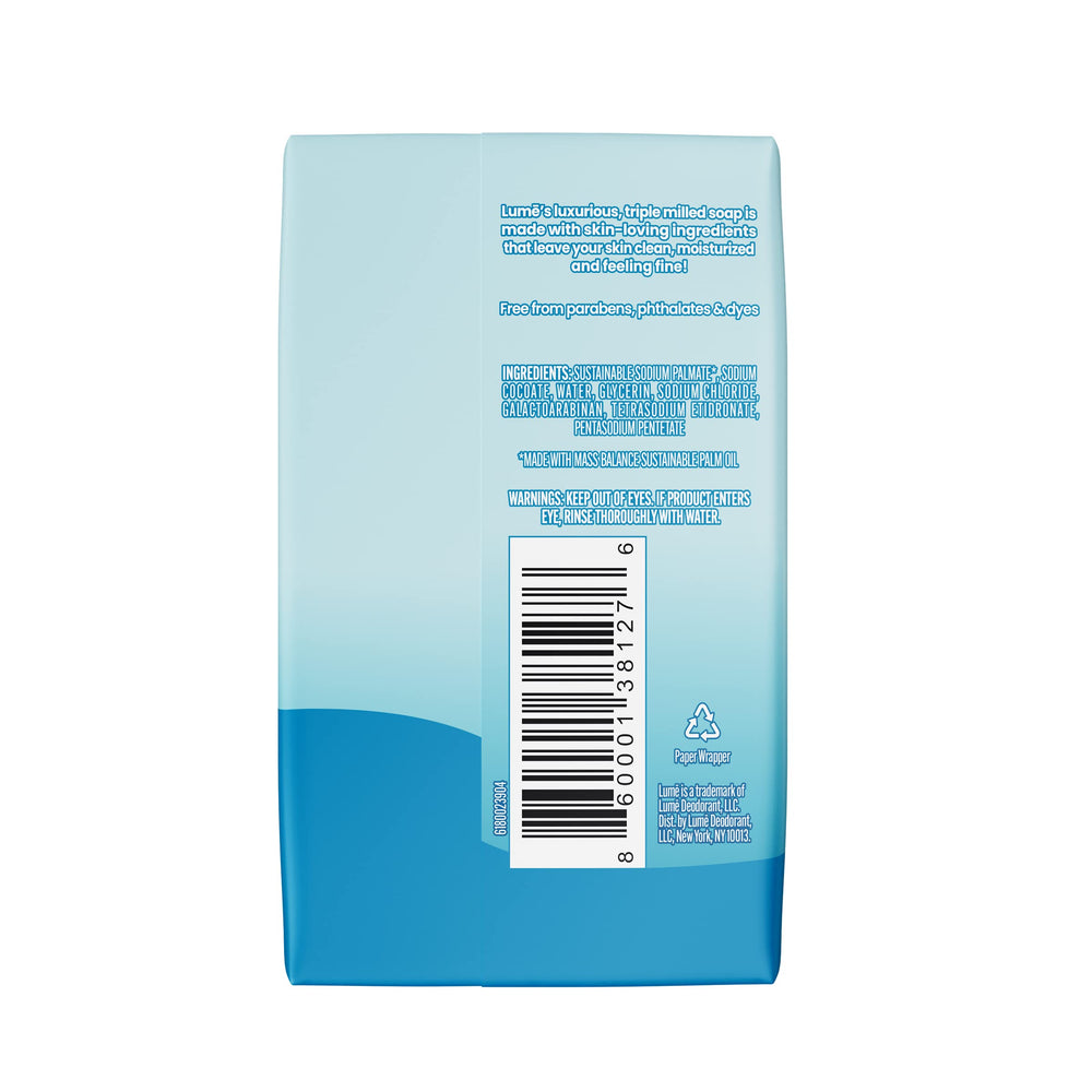 Lume Barra Control de Olor Post-Ducha ofrece sensación fresca por más tiempo.