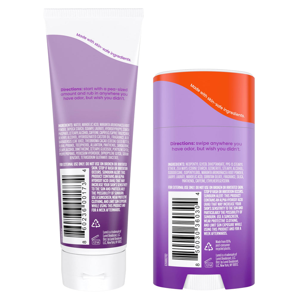Lume barra sólida Lavanda Salvia, aplicación fácil para zonas difíciles.
