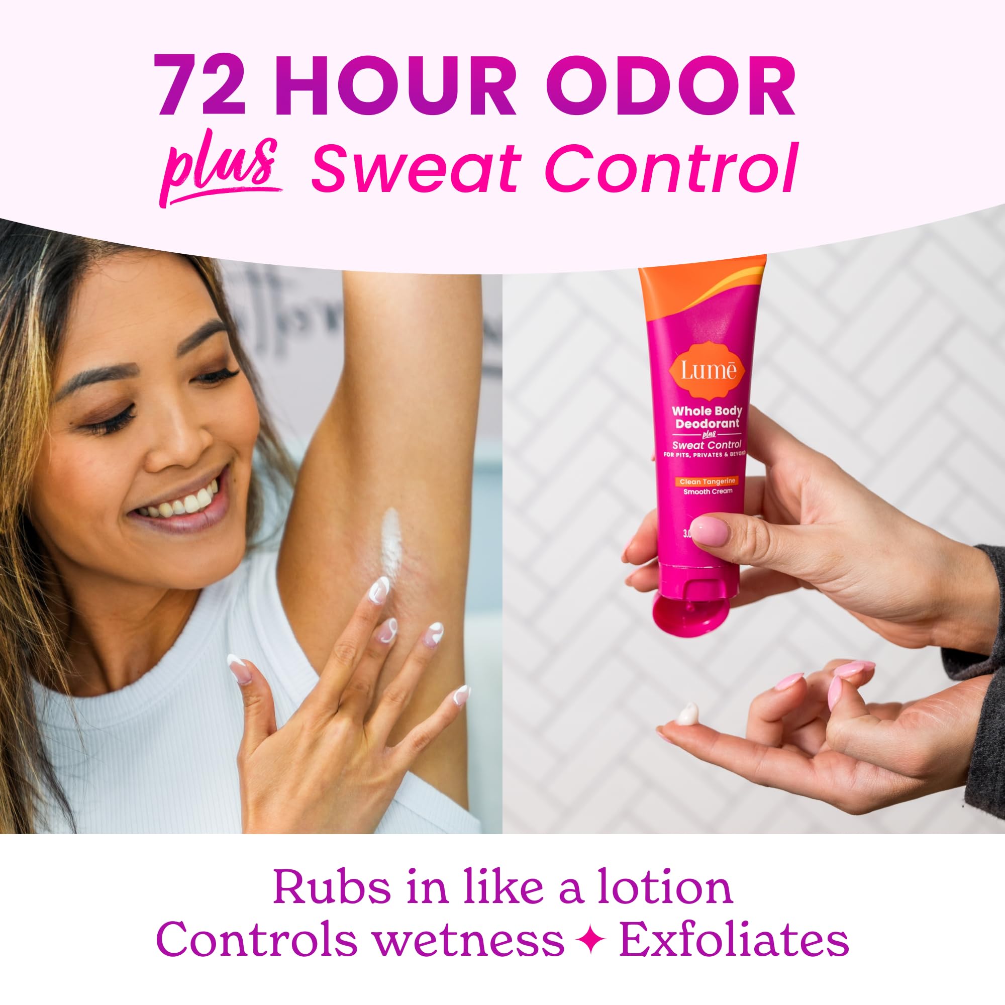 Cuidado de piel sin bicarbonato, para áreas delicadas con Lume.