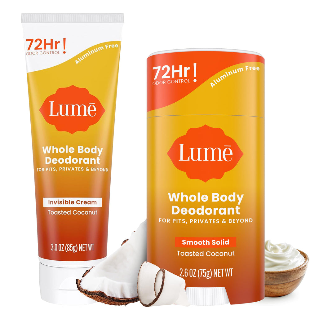 Lume desodorante corporal crema invisible en envase para uso diario y discreto