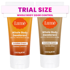 Lume Desodorante Invisible mini crema coco tostado para control de olor todo el día