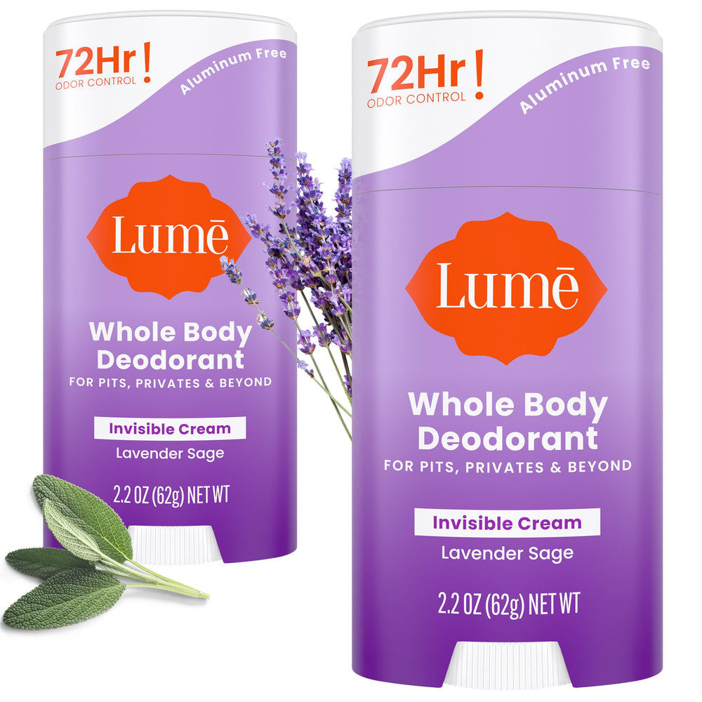 Lume desodorante crema stick para axilas, control de olor todo el día sin aluminio.