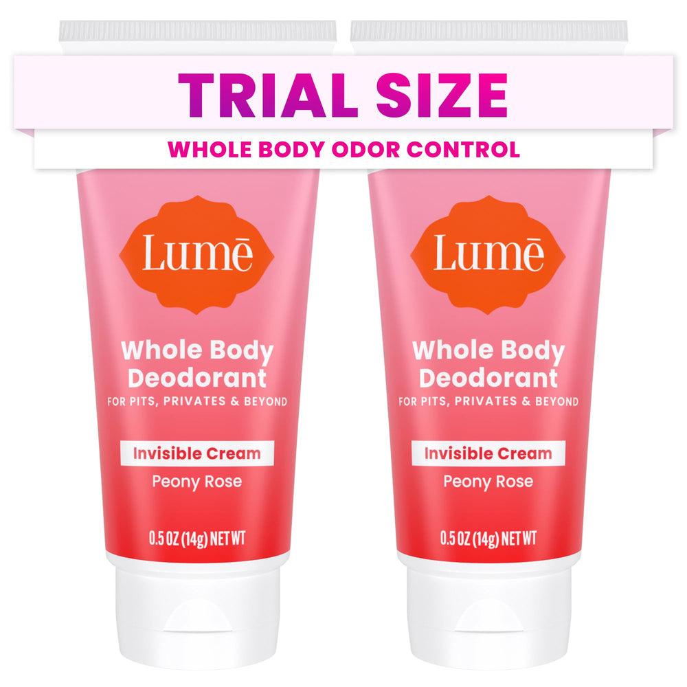 Desodorante corporal invisible en crema mini de Lume para uso diario
