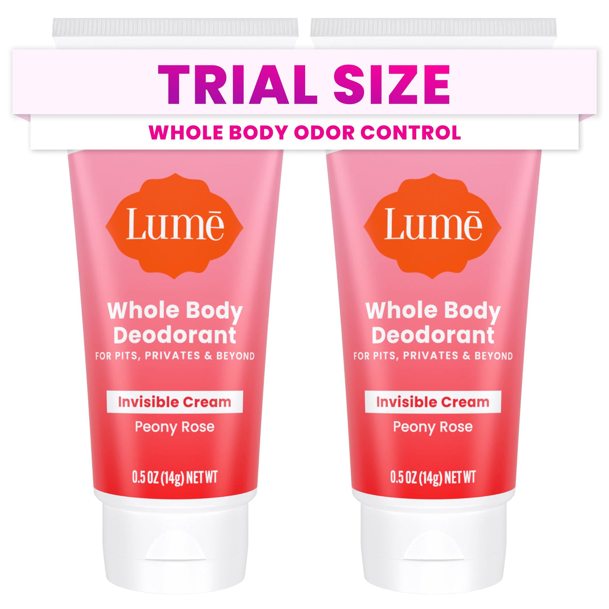 Desodorante corporal invisible en crema mini de Lume para uso diario