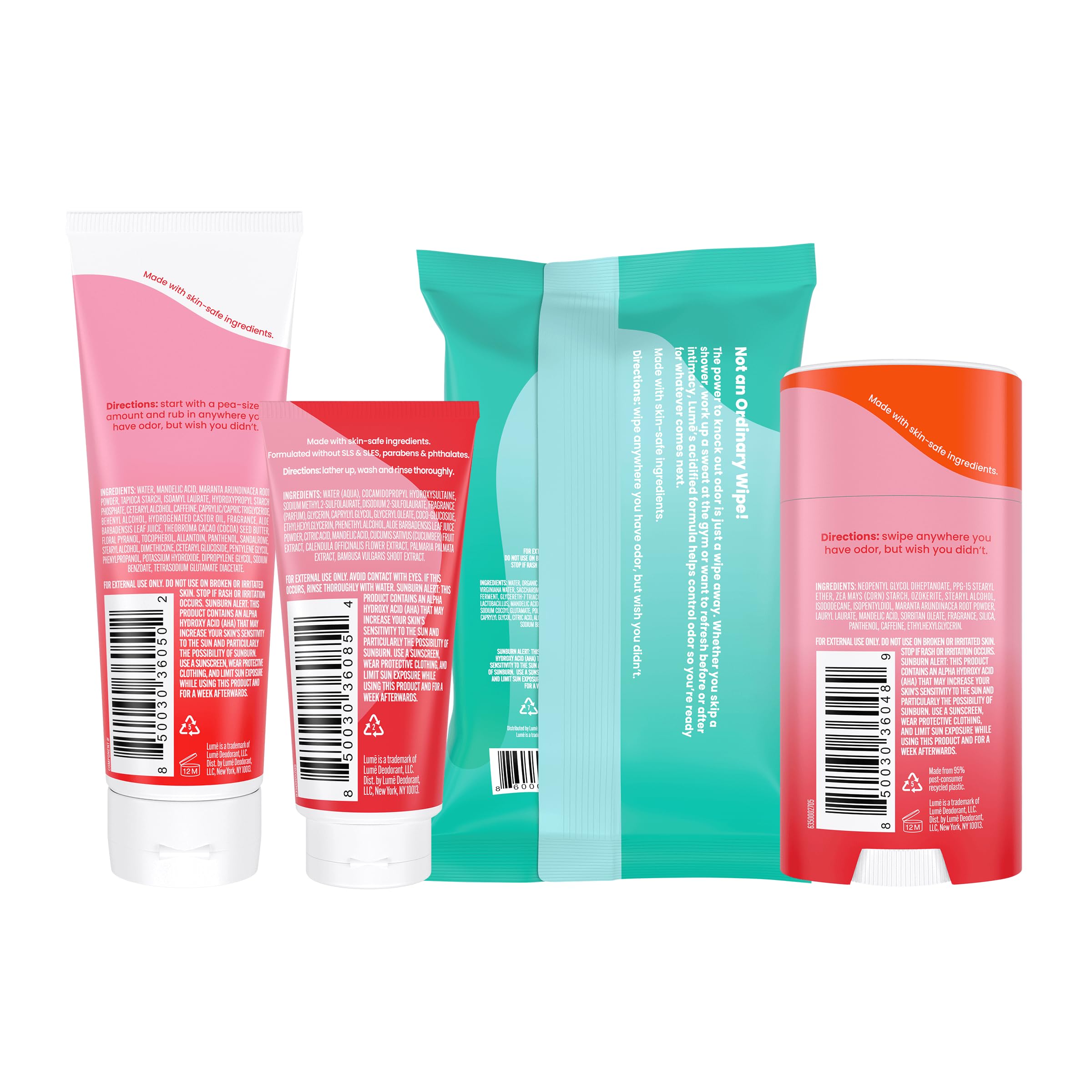 Desodorante invisible en tubo crema de Lume para aplicación discreta.