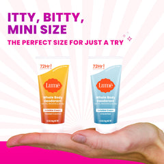 Desodorante Lume invisible mini sin fragancia para piel sensible.