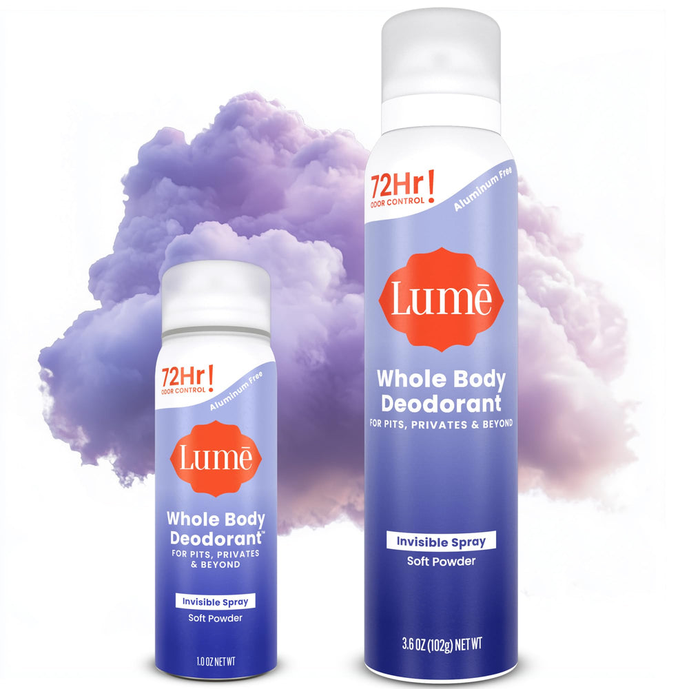 Desodorante invisible Lume para mujer en spray, formato grande, control de olor todo el día.