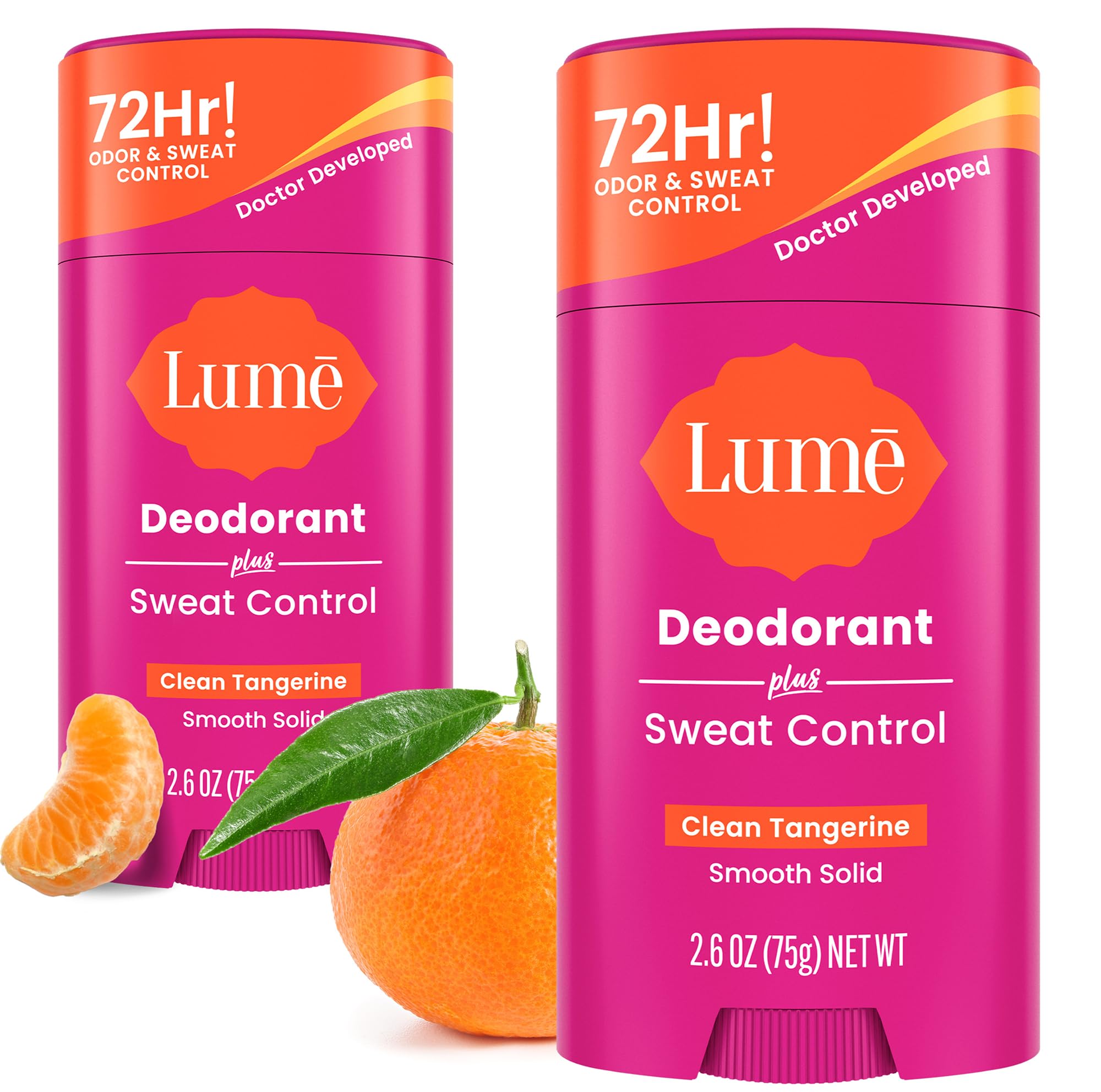 Lume Desodorante Plus, empaque compacto para uso diario y transporte cómodo.